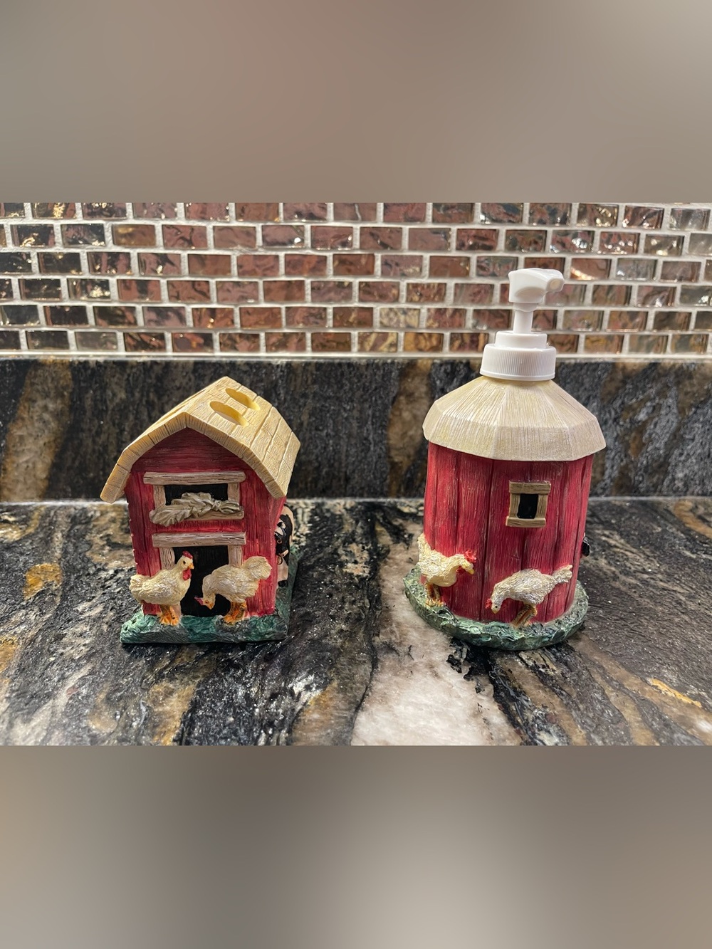 VTG Allure 2000 Far Themed 2 Piece Bathroom Set Soap & Toothbrush